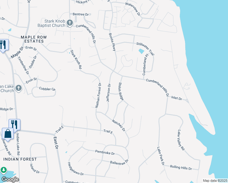 map of restaurants, bars, coffee shops, grocery stores, and more near 103 Monitor Lane in Hendersonville