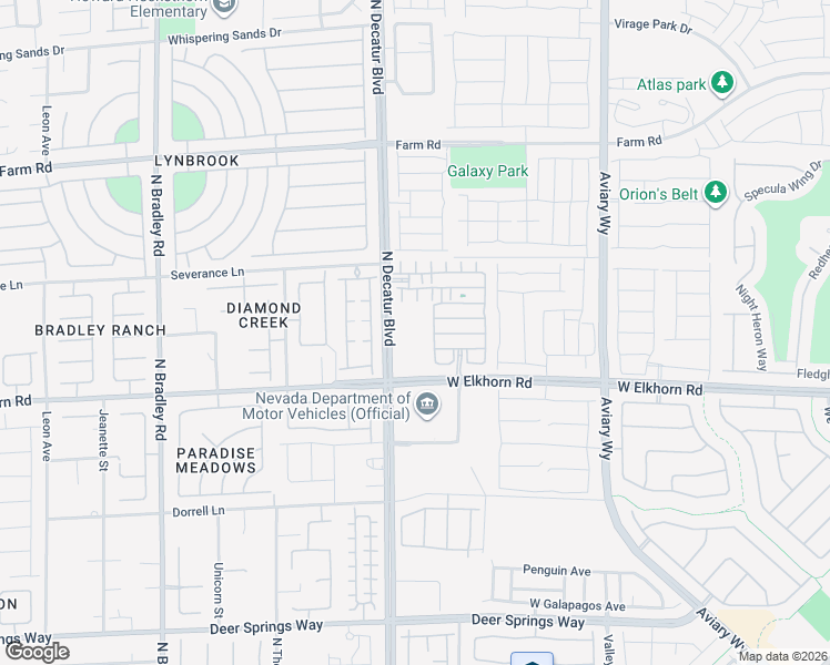 map of restaurants, bars, coffee shops, grocery stores, and more near 7308 North Decatur Boulevard in North Las Vegas