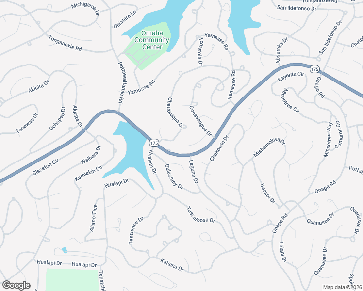 map of restaurants, bars, coffee shops, grocery stores, and more near 21 Conasaugua Trce in Cherokee Village