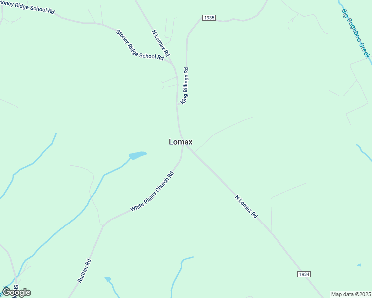 map of restaurants, bars, coffee shops, grocery stores, and more near 1275 North Lomax Road in Roaring River