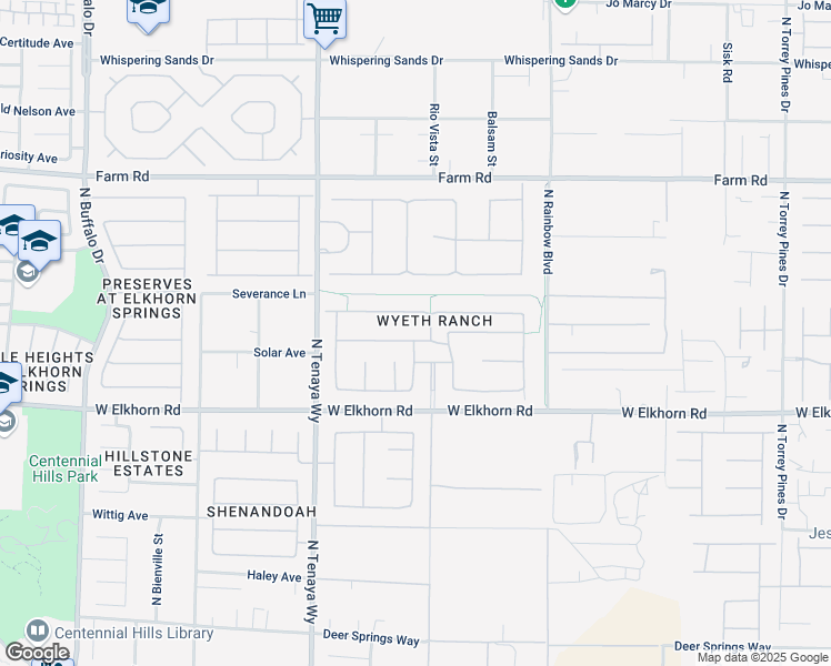 map of restaurants, bars, coffee shops, grocery stores, and more near 7093 Spring Beauty Avenue in Las Vegas