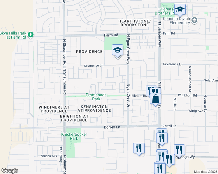 map of restaurants, bars, coffee shops, grocery stores, and more near 10419 Lilac Square Avenue in Las Vegas