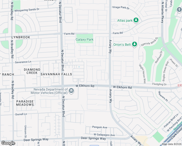 map of restaurants, bars, coffee shops, grocery stores, and more near 7239 Glimmer Point Street in North Las Vegas