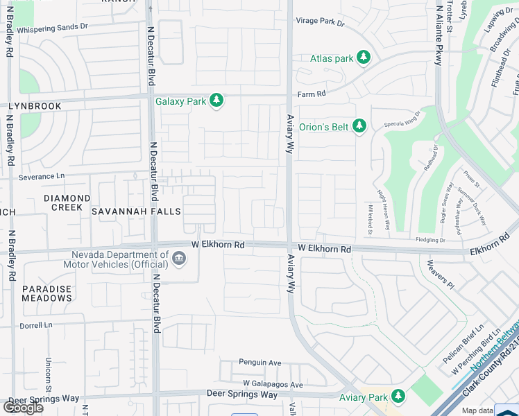 map of restaurants, bars, coffee shops, grocery stores, and more near 7315 Glistening Star Street in North Las Vegas