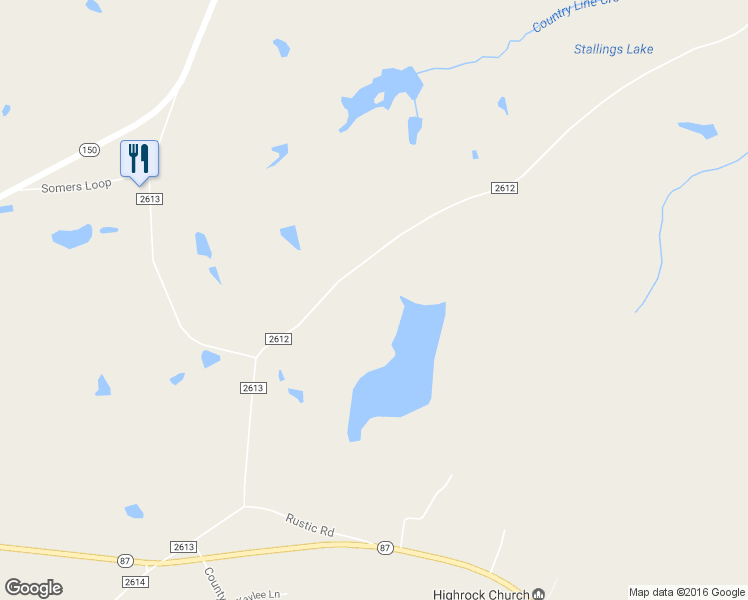 map of restaurants, bars, coffee shops, grocery stores, and more near 271 Trails End Road in Reidsville