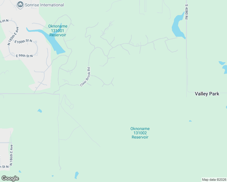 map of restaurants, bars, coffee shops, grocery stores, and more near 19940 East Woodhaven Road in Owasso