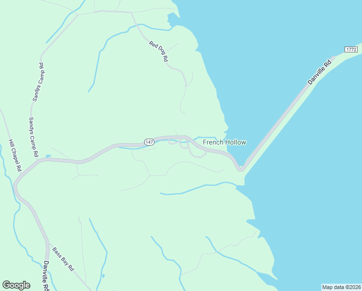 map of restaurants, bars, coffee shops, grocery stores, and more near 8899 Danville Road in Big Sandy