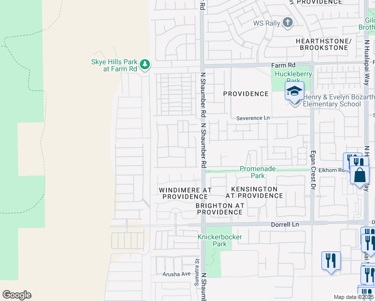 map of restaurants, bars, coffee shops, grocery stores, and more near 10729 Beecher Park Avenue in Las Vegas