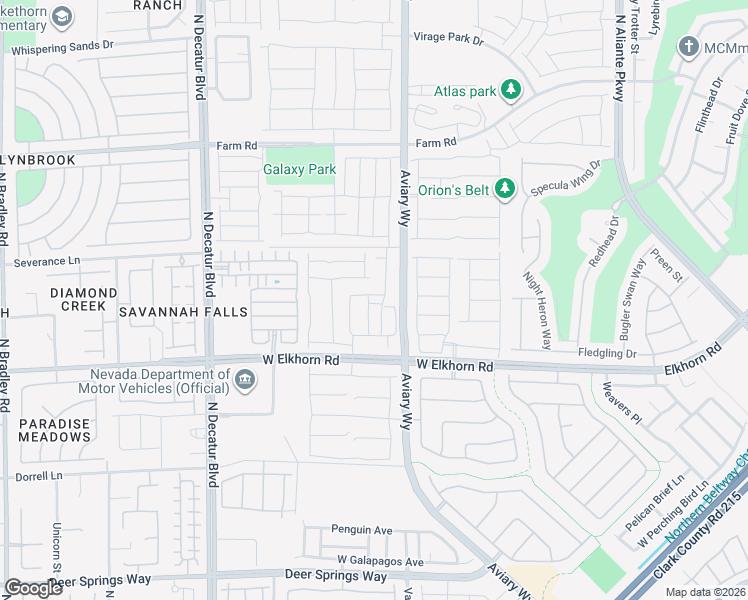 map of restaurants, bars, coffee shops, grocery stores, and more near 7416 Sunray Point Street in North Las Vegas