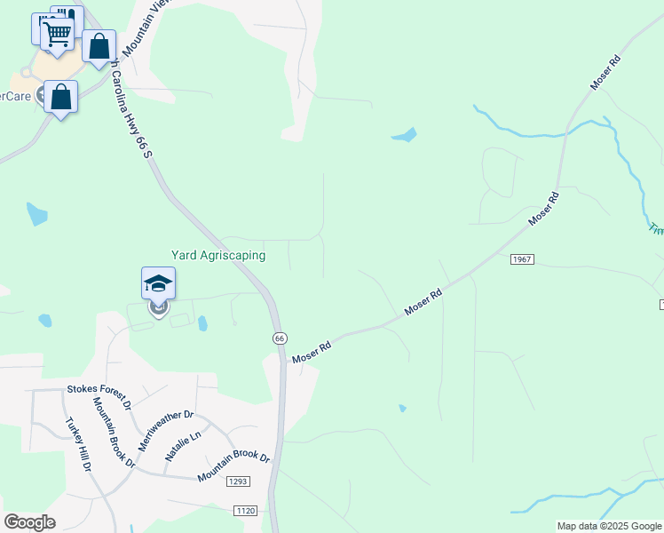 map of restaurants, bars, coffee shops, grocery stores, and more near 110 Oak Point Drive in King