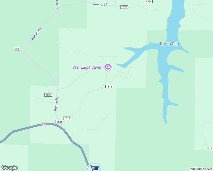 map of restaurants, bars, coffee shops, grocery stores, and more near 21492 Cavern Drive in Little Flock