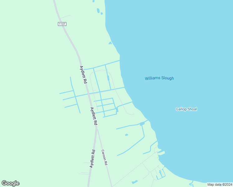 map of restaurants, bars, coffee shops, grocery stores, and more near 114 Hammock View Court in Aydlett