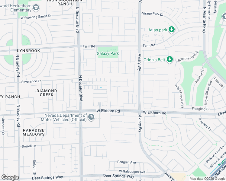 map of restaurants, bars, coffee shops, grocery stores, and more near 4474 Zara Point Avenue in North Las Vegas