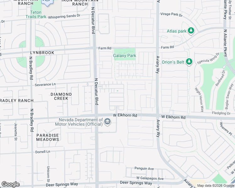 map of restaurants, bars, coffee shops, grocery stores, and more near 7324 North Decatur Boulevard in North Las Vegas