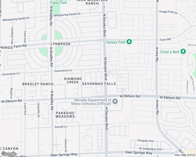 map of restaurants, bars, coffee shops, grocery stores, and more near 7348 Zion Falls Street in Las Vegas