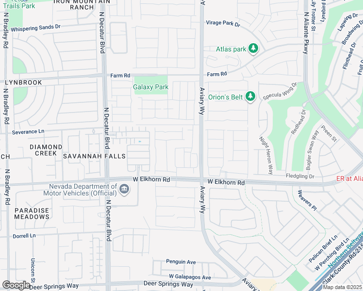 map of restaurants, bars, coffee shops, grocery stores, and more near 4344 Luster Avenue in North Las Vegas