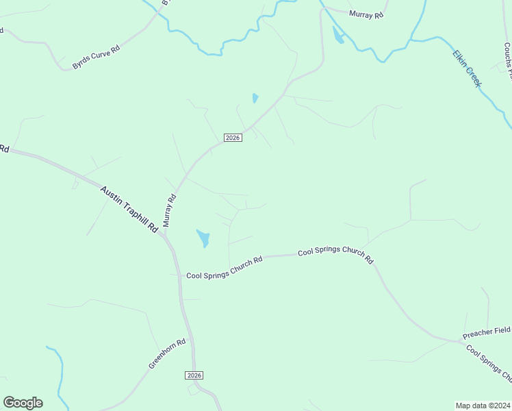 map of restaurants, bars, coffee shops, grocery stores, and more near 397 Crestbrooke Drive in Elkin