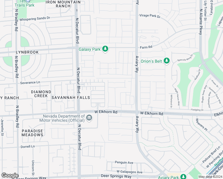 map of restaurants, bars, coffee shops, grocery stores, and more near 4489 Zara Point Avenue in North Las Vegas