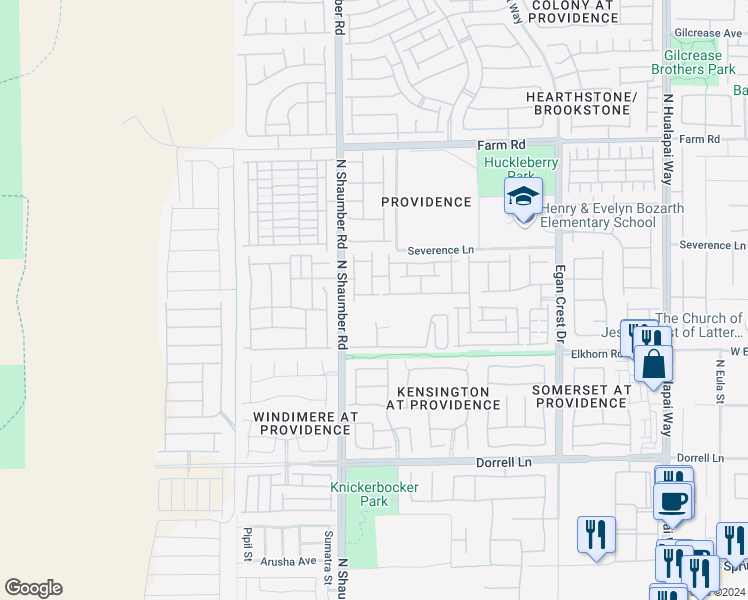 map of restaurants, bars, coffee shops, grocery stores, and more near 10641 Jamestown Square Avenue in Las Vegas