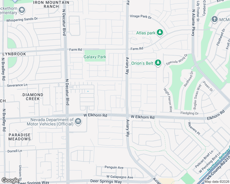 map of restaurants, bars, coffee shops, grocery stores, and more near 4433 Zara Point Avenue in North Las Vegas