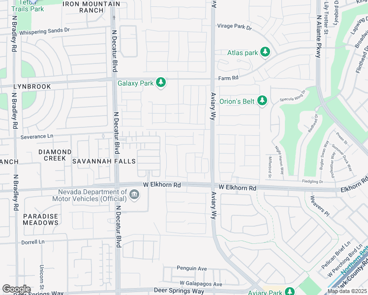 map of restaurants, bars, coffee shops, grocery stores, and more near 4457 Zara Point Avenue in North Las Vegas