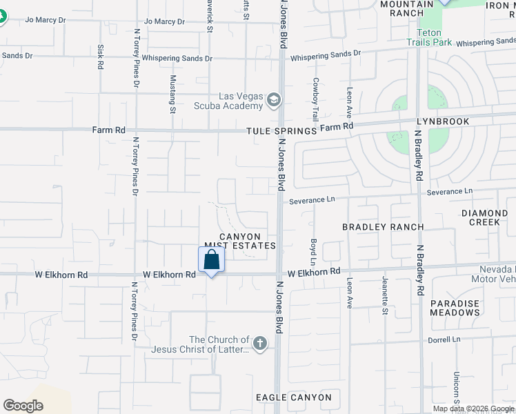 map of restaurants, bars, coffee shops, grocery stores, and more near 6012 Chessington Avenue in Las Vegas