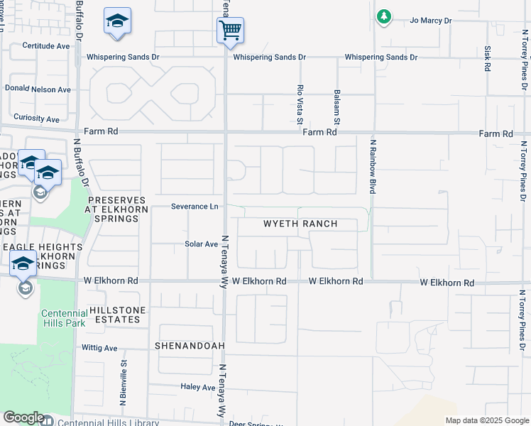 map of restaurants, bars, coffee shops, grocery stores, and more near 7100 April Wind Avenue in Las Vegas