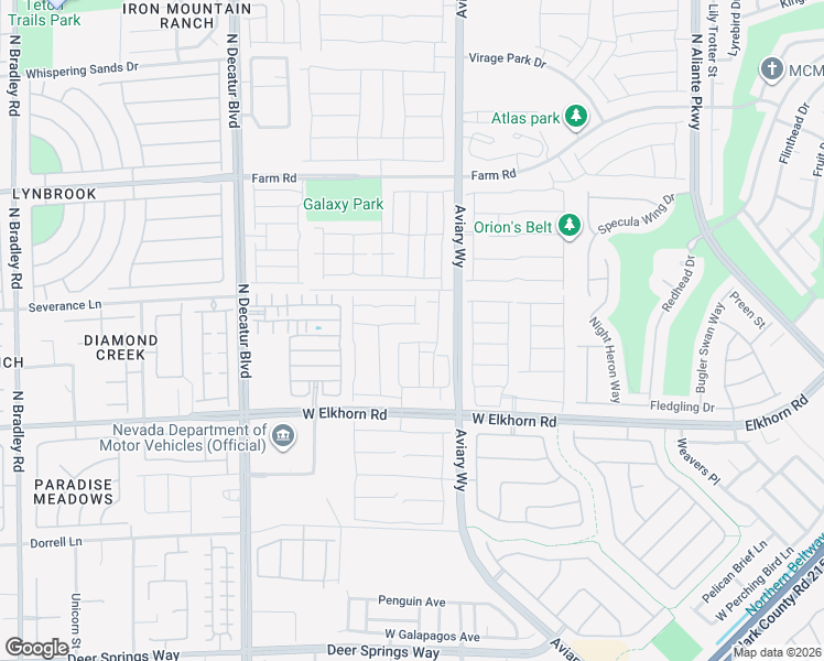 map of restaurants, bars, coffee shops, grocery stores, and more near 4437 Zara Point Avenue in North Las Vegas