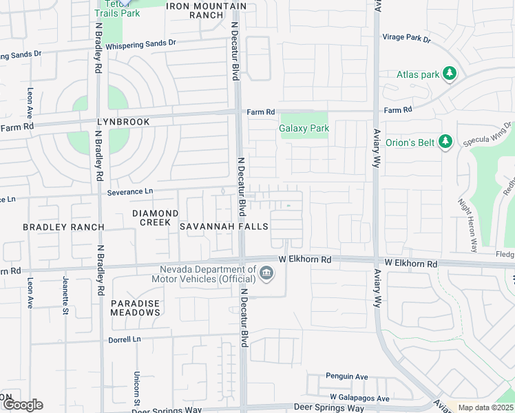 map of restaurants, bars, coffee shops, grocery stores, and more near 7330 North Decatur Boulevard in North Las Vegas