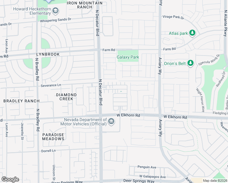 map of restaurants, bars, coffee shops, grocery stores, and more near 7352 Savannah Falls Street in Las Vegas