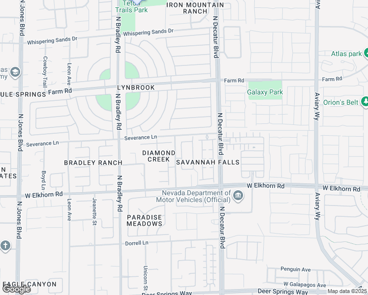 map of restaurants, bars, coffee shops, grocery stores, and more near 7344 Jelson Falls Street in Las Vegas