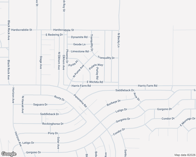 map of restaurants, bars, coffee shops, grocery stores, and more near 5051 Parlay Road in Pahrump