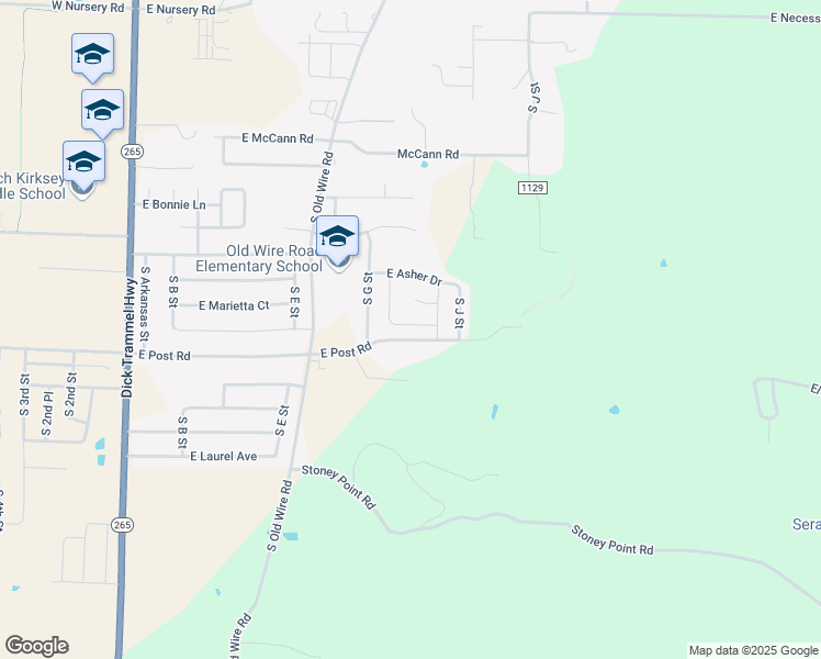map of restaurants, bars, coffee shops, grocery stores, and more near 806 East Southern Trace Drive in Rogers