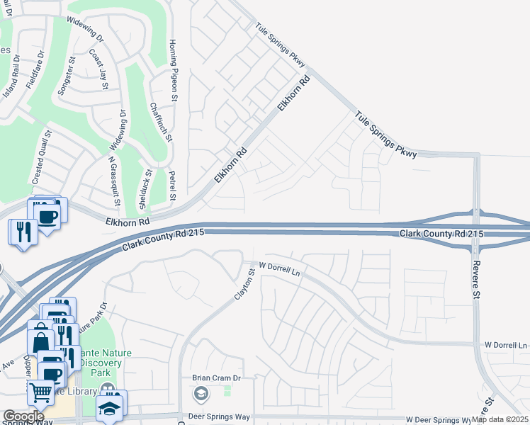 map of restaurants, bars, coffee shops, grocery stores, and more near 1737 Pamela Springs Lane in North Las Vegas