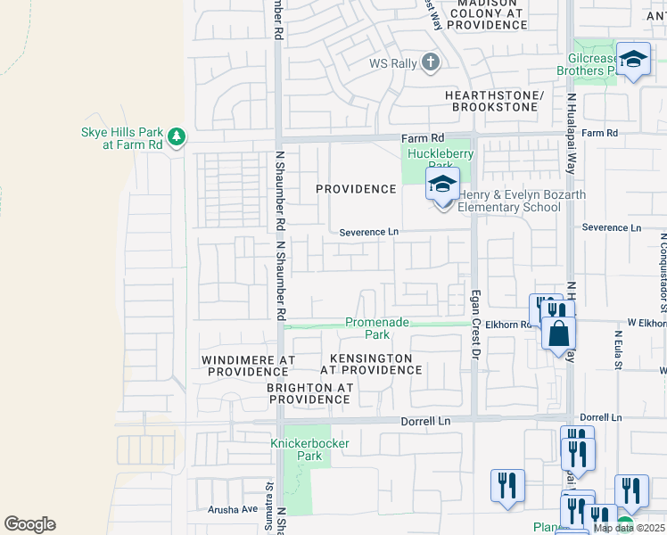 map of restaurants, bars, coffee shops, grocery stores, and more near 10562 Hartford Hills Avenue in Las Vegas