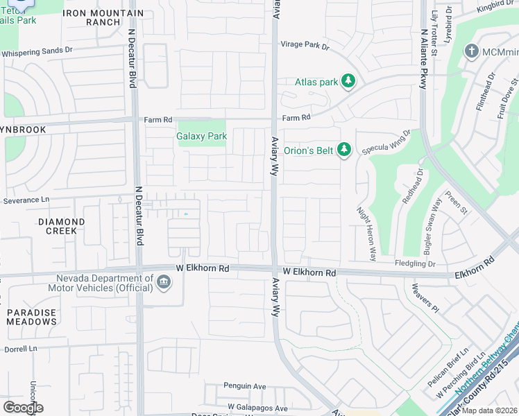 map of restaurants, bars, coffee shops, grocery stores, and more near 7441 Sunray Point Street in North Las Vegas
