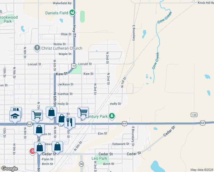 map of restaurants, bars, coffee shops, grocery stores, and more near 951-999 North 2nd Street in Perry