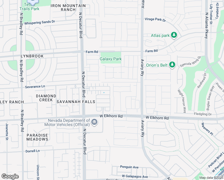 map of restaurants, bars, coffee shops, grocery stores, and more near 7345 Dazzle Point Street in North Las Vegas