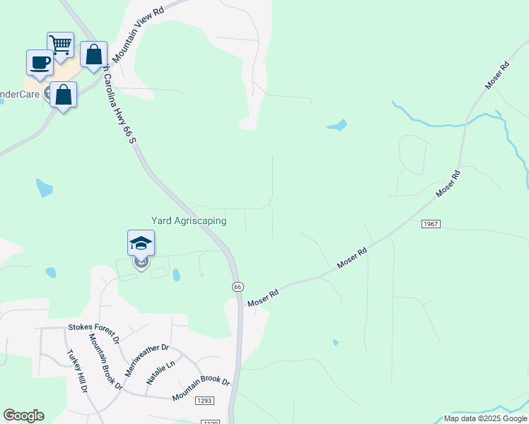 map of restaurants, bars, coffee shops, grocery stores, and more near 101 Oak Point Drive in King