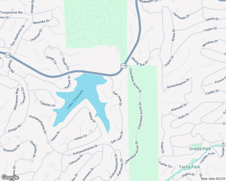 map of restaurants, bars, coffee shops, grocery stores, and more near 1 Kiniks Trail in Cherokee Village