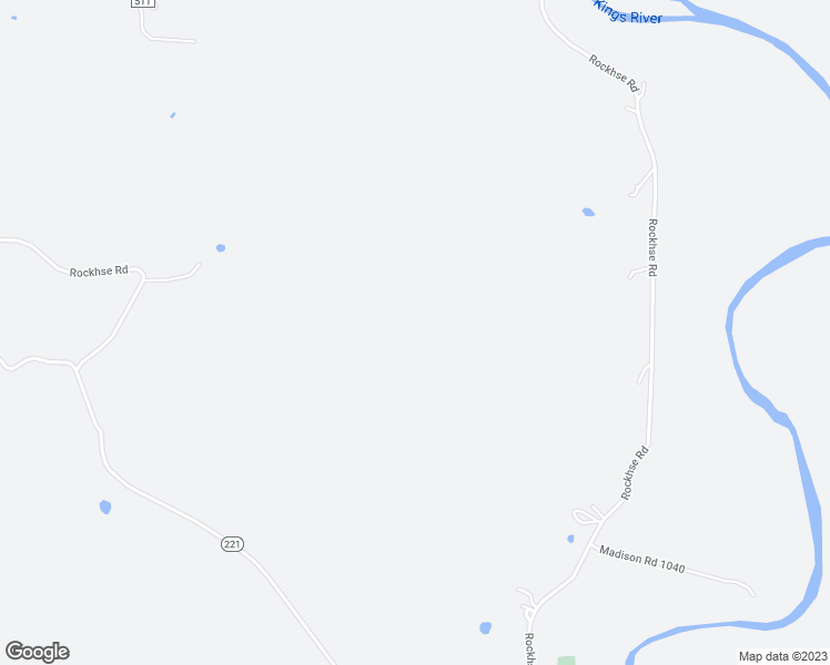 map of restaurants, bars, coffee shops, grocery stores, and more near Rockhse Road in Madison County