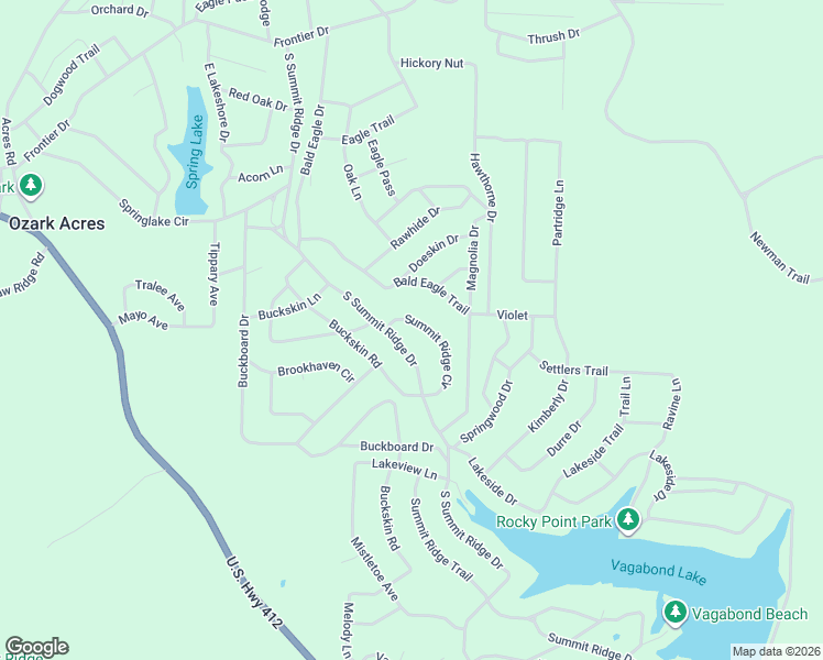 map of restaurants, bars, coffee shops, grocery stores, and more near 9 Summit Ridge Circle in Williford