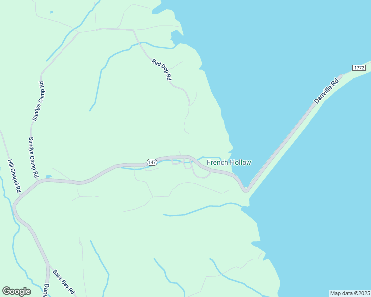 map of restaurants, bars, coffee shops, grocery stores, and more near 8899 Danville Road in Big Sandy