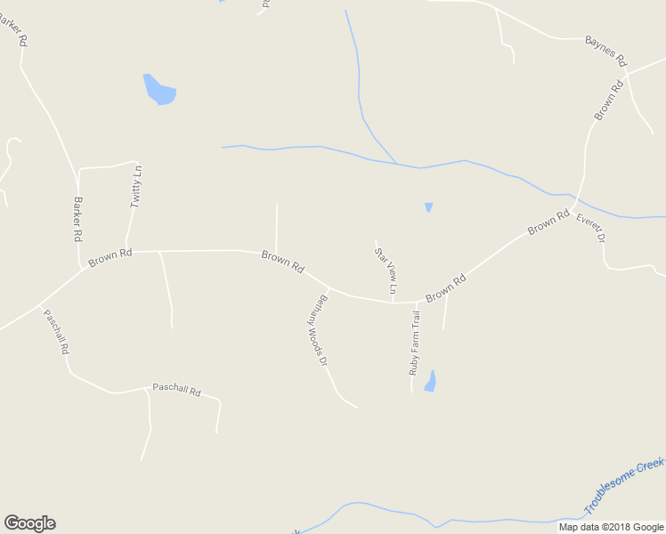 map of restaurants, bars, coffee shops, grocery stores, and more near 1523 Brown Road in Summerfield