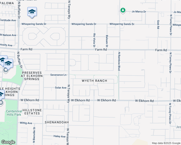 map of restaurants, bars, coffee shops, grocery stores, and more near 7013 Via Locanda Avenue in Las Vegas