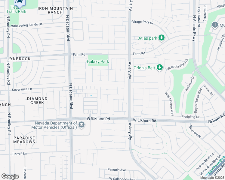 map of restaurants, bars, coffee shops, grocery stores, and more near 4437 Zara Point Avenue in North Las Vegas