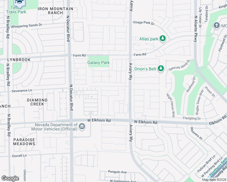 map of restaurants, bars, coffee shops, grocery stores, and more near 4437 Zara Point Avenue in North Las Vegas