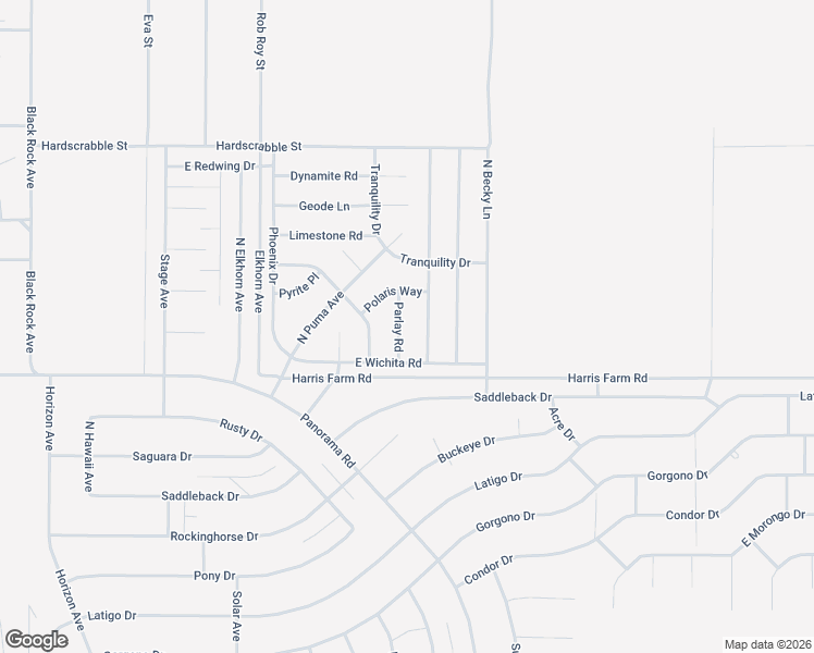 map of restaurants, bars, coffee shops, grocery stores, and more near 5051 Parlay Road in Pahrump