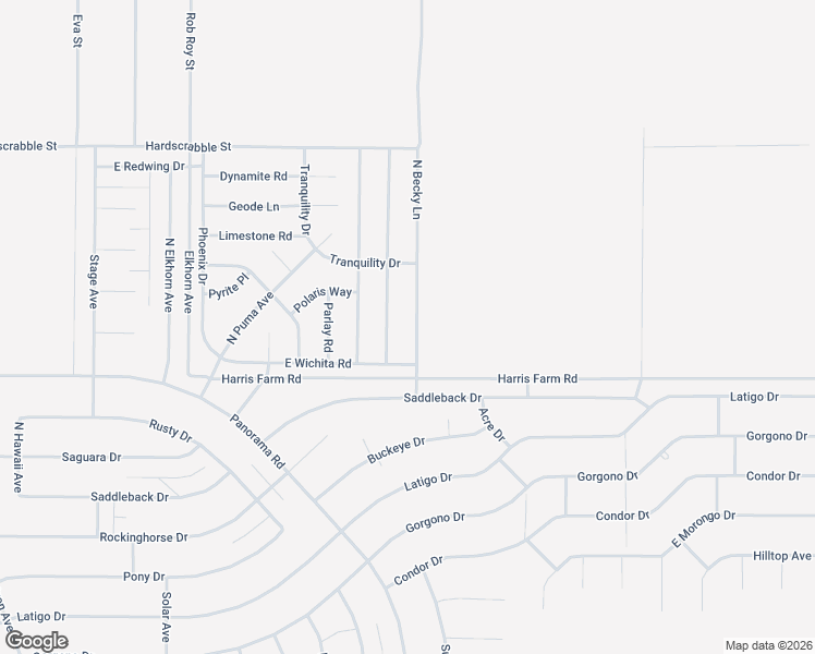 map of restaurants, bars, coffee shops, grocery stores, and more near 5050 Becky Lane in Pahrump