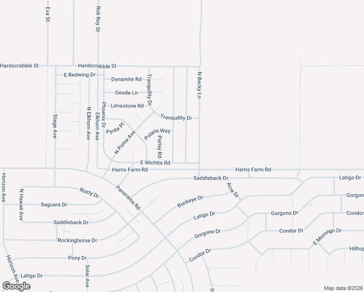 map of restaurants, bars, coffee shops, grocery stores, and more near 5050 Overlook Road in Pahrump